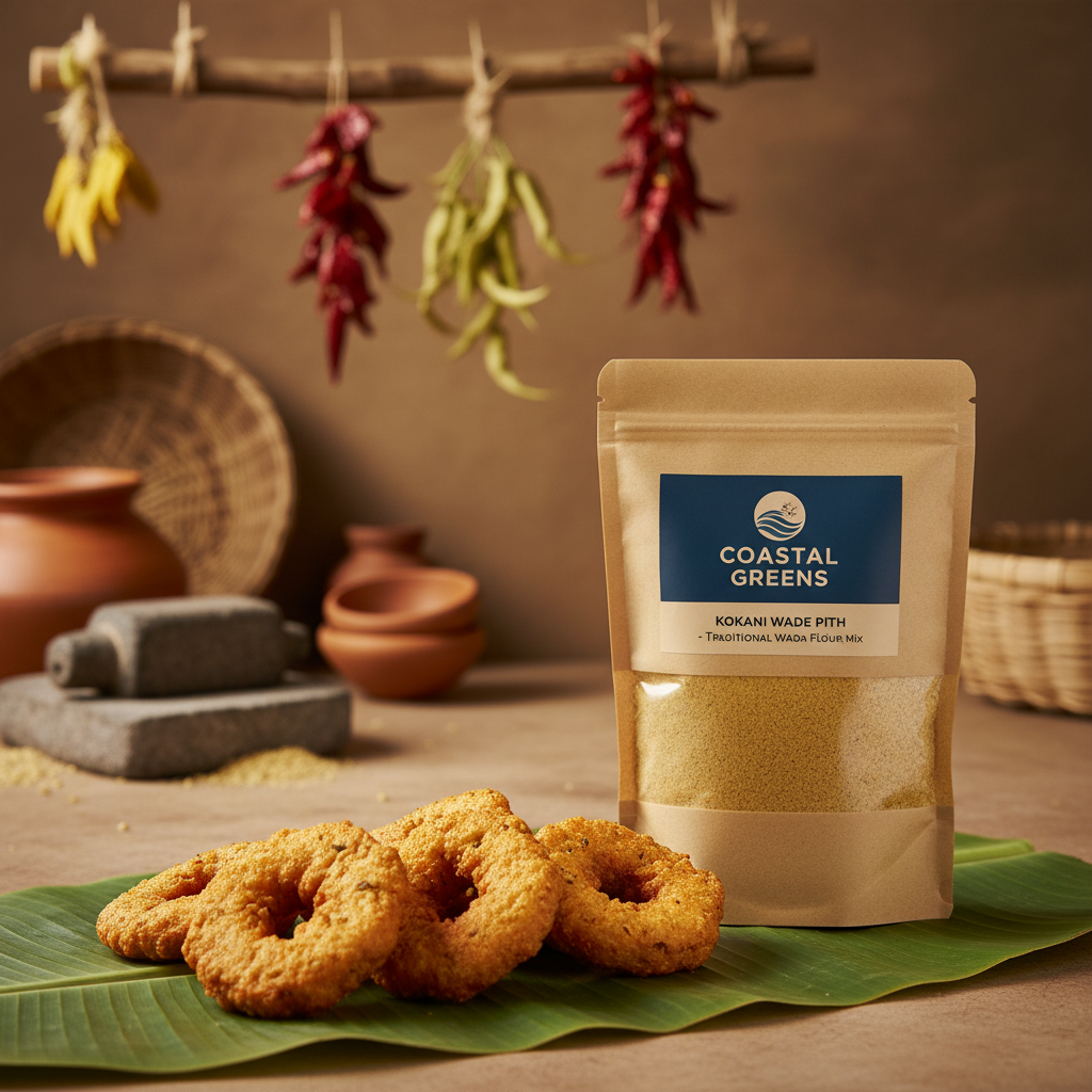Kokani Wade Pith - Traditional Wada Flour Mix from The Coastal Greens